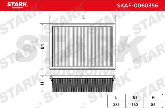 Stark SKAF-0060356 - Hava filtri furqanavto.az