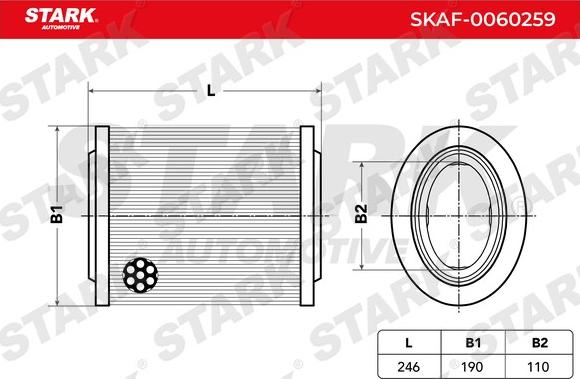 Stark SKAF-0060259 - Hava filtri furqanavto.az