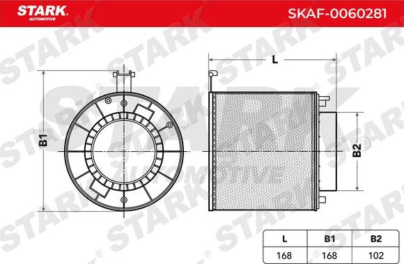 Stark SKAF-0060281 - Hava filtri furqanavto.az