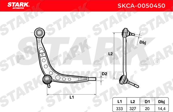 Stark SKCA-0050450 - Yolun idarəedici qolu furqanavto.az