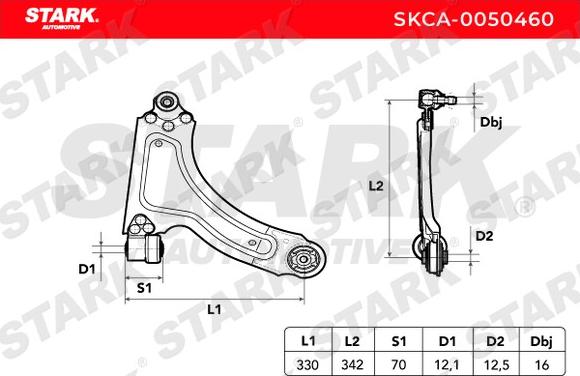 Stark SKCA-0050460 - Yolun idarəedici qolu furqanavto.az