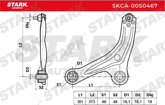 Stark SKCA-0050467 - Yolun idarəedici qolu furqanavto.az