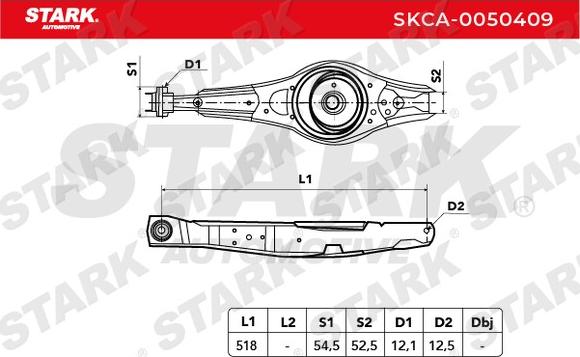 Stark SKCA-0050409 - Yolun idarəedici qolu furqanavto.az