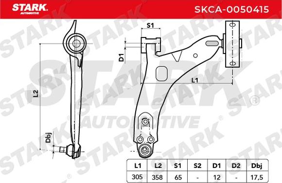 Stark SKCA-0050415 - Yolun idarəedici qolu furqanavto.az