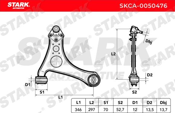 Stark SKCA-0050476 - Yolun idarəedici qolu furqanavto.az