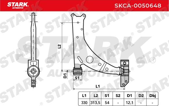 Stark SKCA-0050648 - Yolun idarəedici qolu furqanavto.az