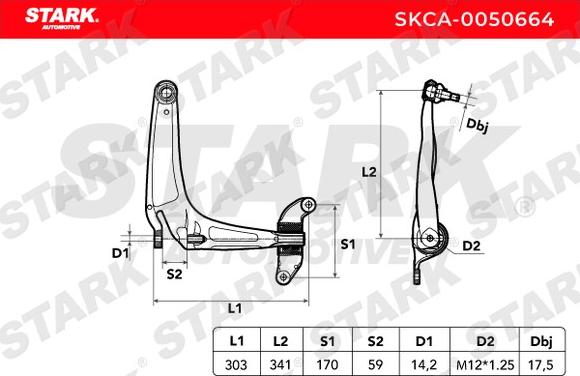 Stark SKCA-0050664 - Yolun idarəedici qolu furqanavto.az