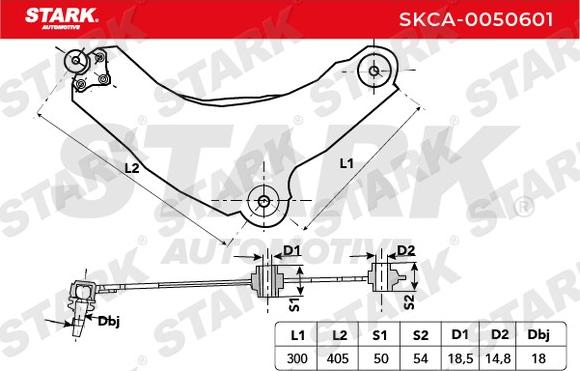 Stark SKCA-0050601 - Yolun idarəedici qolu furqanavto.az