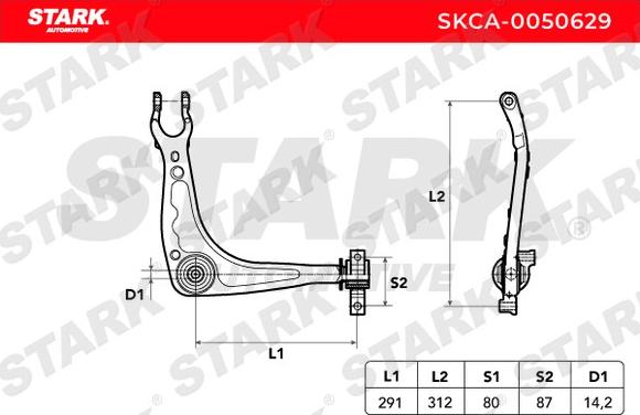 Stark SKCA-0050629 - Yolun idarəedici qolu furqanavto.az
