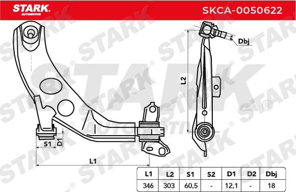 Stark SKCA-0050622 - Yolun idarəedici qolu furqanavto.az