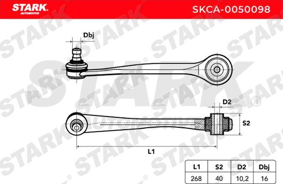 Stark SKCA-0050098 - Yolun idarəedici qolu furqanavto.az