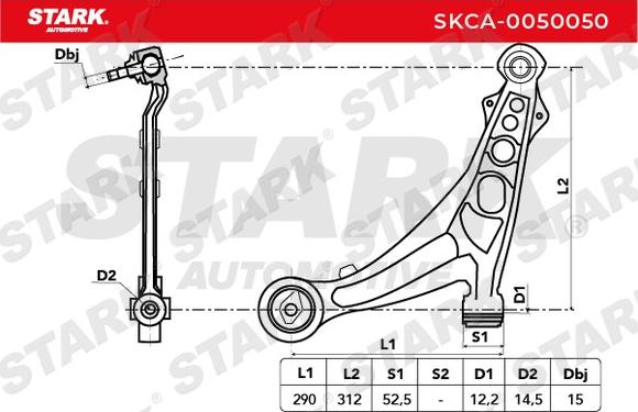 Stark SKCA-0050050 - Yolun idarəedici qolu furqanavto.az