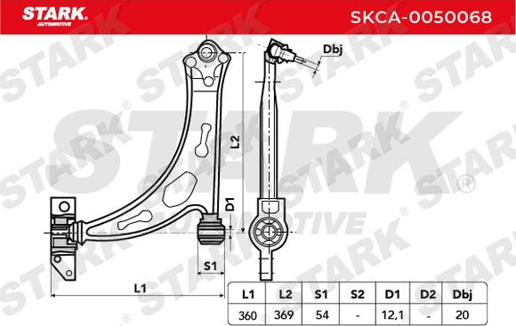 Stark SKCA-0050068 - Yolun idarəedici qolu furqanavto.az