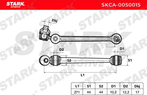 Stark SKCA-0050015 - Yolun idarəedici qolu furqanavto.az