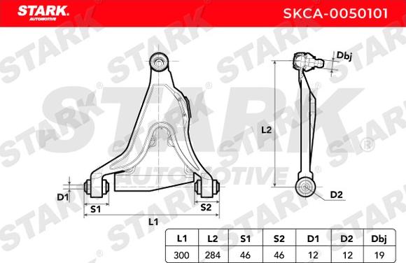 Stark SKCA-0050101 - Yolun idarəedici qolu furqanavto.az