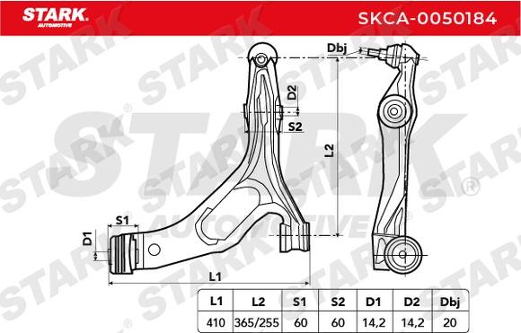 Stark SKCA-0050184 - Yolun idarəedici qolu furqanavto.az