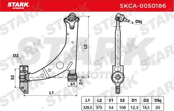 Stark SKCA-0050186 - Yolun idarəedici qolu furqanavto.az