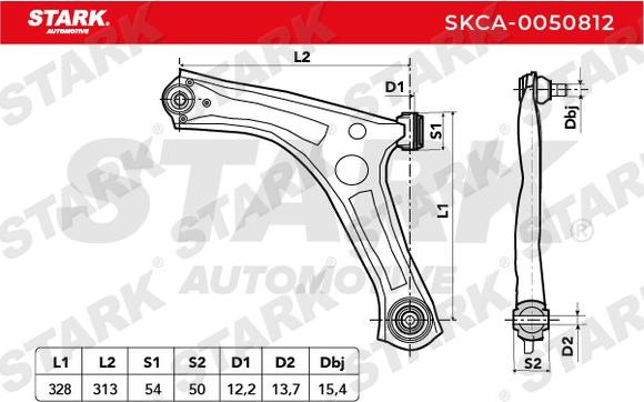 Stark SKCA-0050812 - Yolun idarəedici qolu furqanavto.az