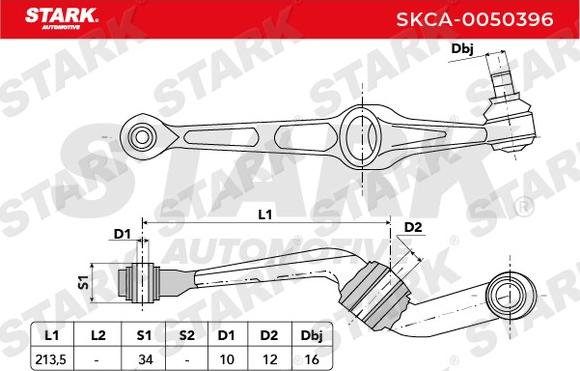 Stark SKCA-0050396 - Yolun idarəedici qolu furqanavto.az
