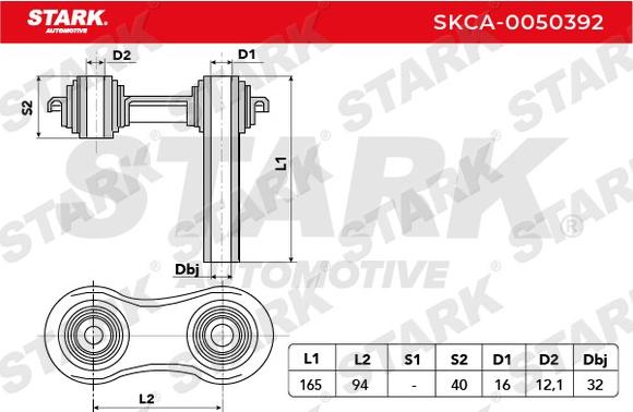 Stark SKCA-0050392 - Yolun idarəedici qolu furqanavto.az