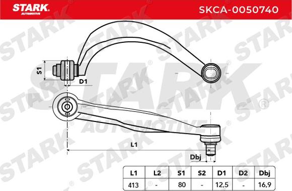 Stark SKCA-0050740 - Yolun idarəedici qolu furqanavto.az