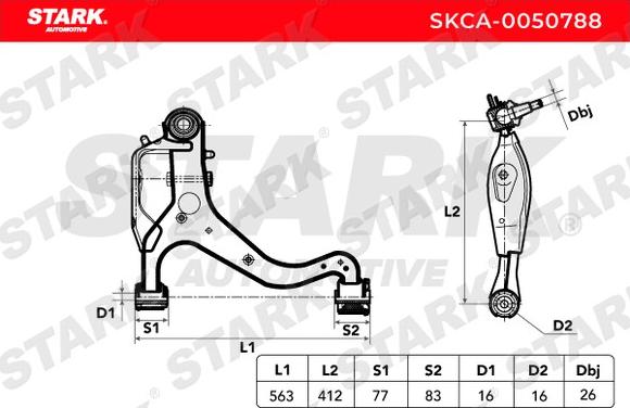 Stark SKCA-0050788 - Yolun idarəedici qolu furqanavto.az