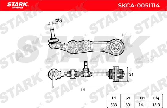 Stark SKCA-0051114 - Yolun idarəedici qolu furqanavto.az