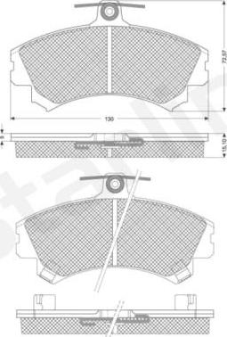 Starline BD S821P - Əyləc altlığı dəsti, əyləc diski furqanavto.az