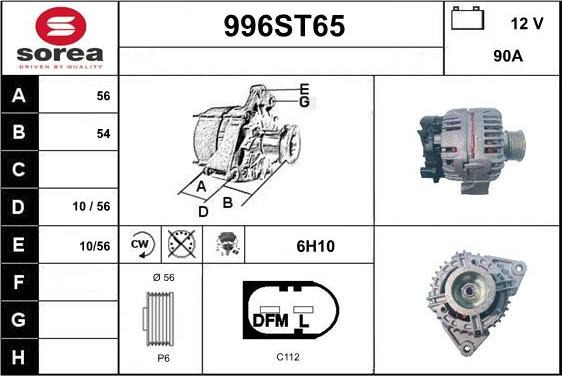 STARTCAR 996ST65 - Alternator furqanavto.az