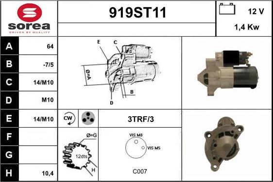 STARTCAR 919ST11 - Başlanğıc furqanavto.az