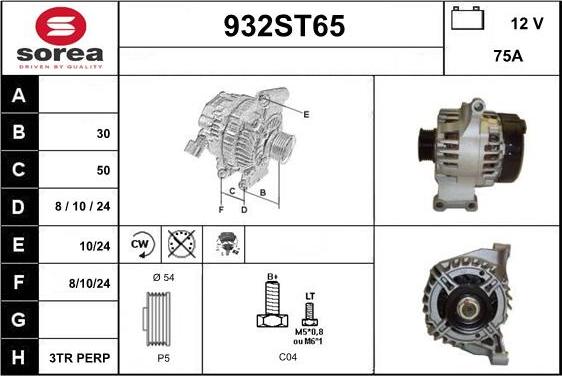 STARTCAR 932ST65 - Alternator furqanavto.az