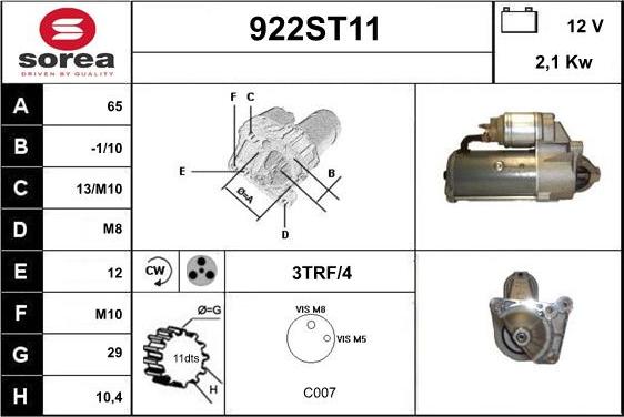 STARTCAR 922ST11 - Başlanğıc furqanavto.az