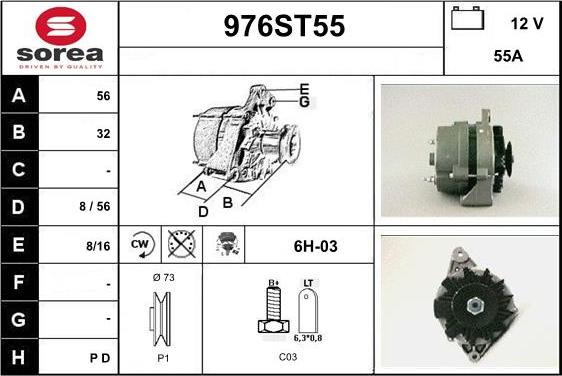 STARTCAR 976ST55 - Alternator furqanavto.az