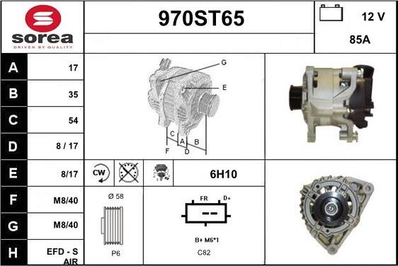 STARTCAR 970ST65 - Alternator furqanavto.az