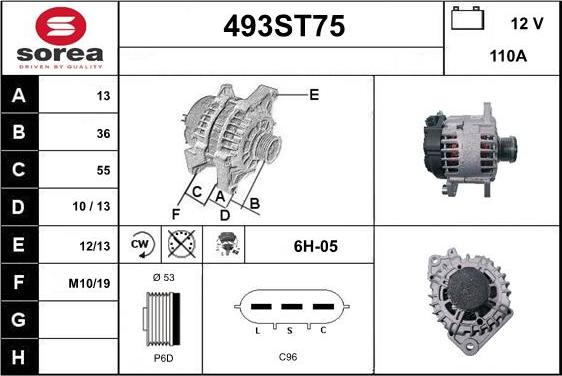 STARTCAR 493ST75 - Alternator furqanavto.az