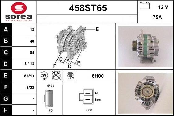 STARTCAR 458ST65 - Alternator furqanavto.az