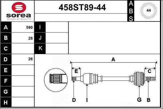 STARTCAR 458ST89-44 - Sürücü mili furqanavto.az