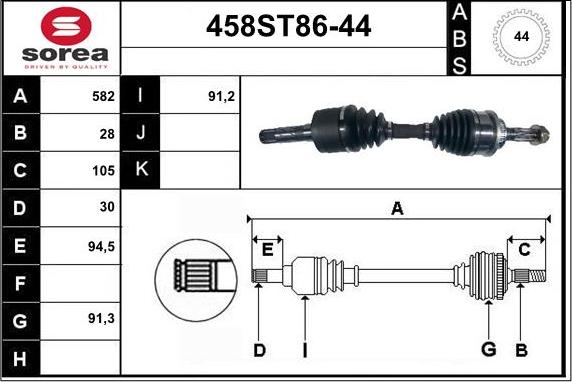 STARTCAR 458ST86-44 - Sürücü mili furqanavto.az