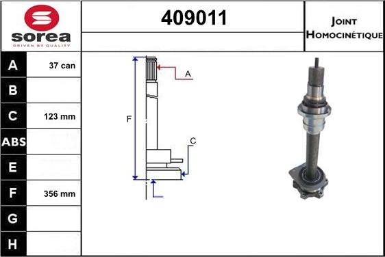 STARTCAR 409011 - Birləşmə dəsti, ötürücü val furqanavto.az