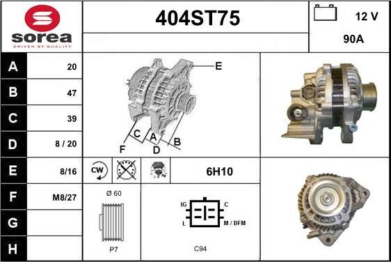 STARTCAR 404ST75 - Alternator furqanavto.az