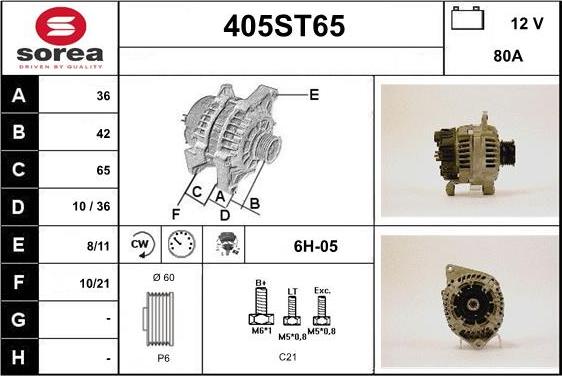 STARTCAR 405ST65 - Alternator furqanavto.az