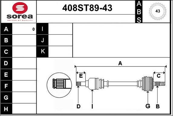 STARTCAR 408ST89-43 - Sürücü mili furqanavto.az