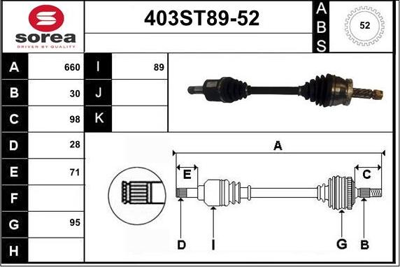 STARTCAR 403ST89-52 - Sürücü mili furqanavto.az