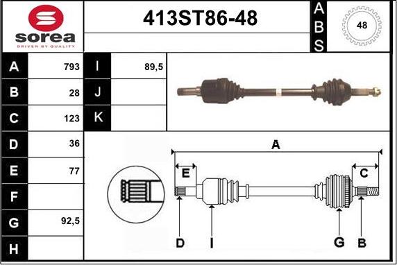 STARTCAR 413ST86-48 - Sürücü mili furqanavto.az