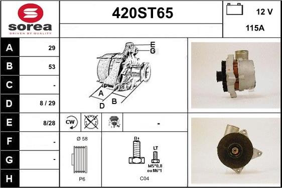 STARTCAR 420ST65 - Alternator furqanavto.az