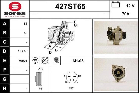 STARTCAR 427ST65 - Alternator furqanavto.az