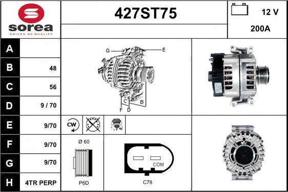 STARTCAR 427ST75 - Alternator furqanavto.az