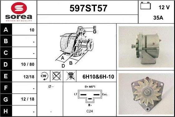 STARTCAR 597ST57 - Alternator furqanavto.az