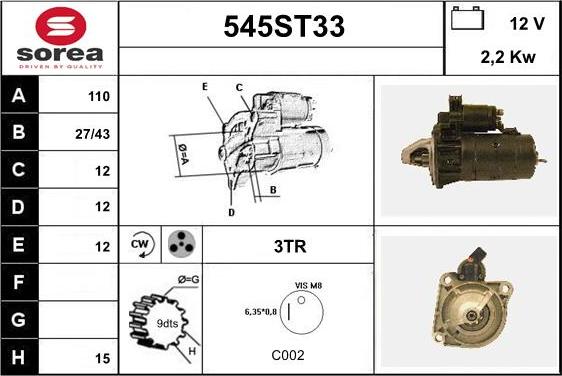 STARTCAR 545ST33 - Başlanğıc furqanavto.az