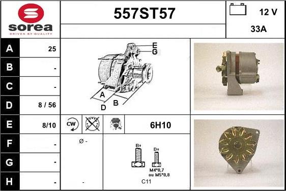 STARTCAR 557ST57 - Alternator furqanavto.az